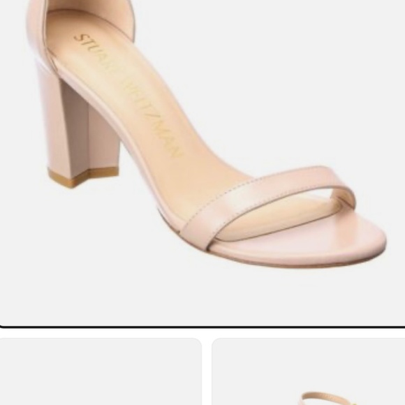 Stuart Weitzman Nearlynude NIB Ankle Strap City Sandal Dolce 8.5 M - Picture 2 of 5